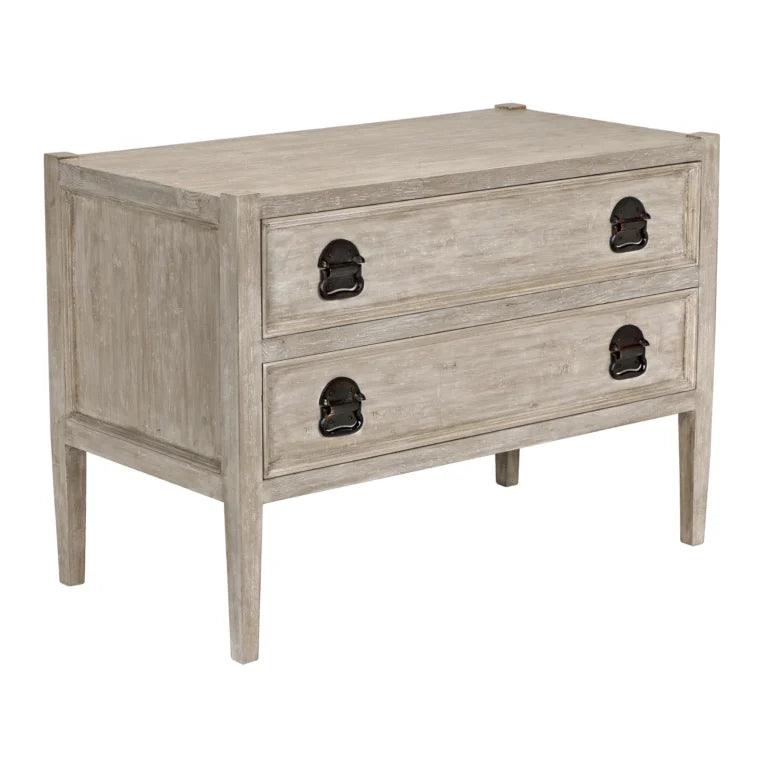 Reclaimed Lumber Lewis 2 Drawers Nightstand - LOOMLAN - CFC - Nightstands