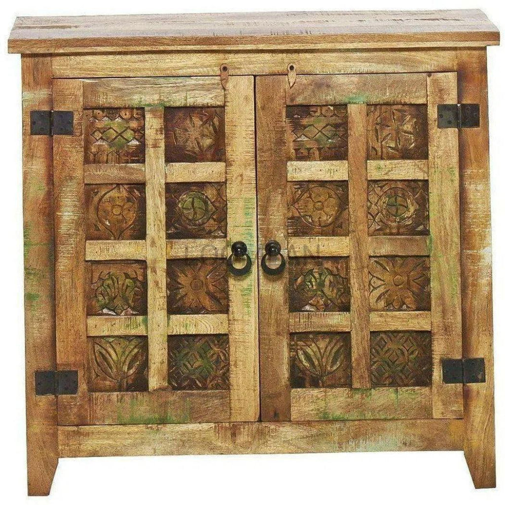 Reclaimed Wood Farmhouse Accent Cabinet - LOOMLAN - LOOMLAN - Accent Cabinets