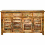 Reclaimed Wood Shutter 4 Drawers Cabinet - LOOMLAN - LOOMLAN - Sideboards