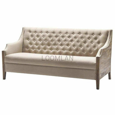 Reclaimed Wood Tufted Back Sofa Couch - LOOMLAN - LOOMLAN - Sofas & Loveseats