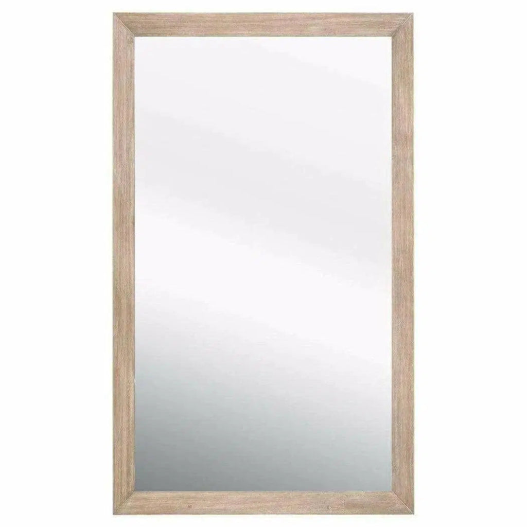 Rectangle Bevel Floor Mirror Natural Gray Acacia - LOOMLAN - Essentials For Living - Floor Mirrors