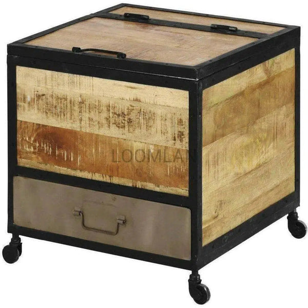 Rectangle Home Bar Cart Storage - LOOMLAN - LOOMLAN - Side Tables