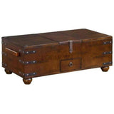 Rectangular Trunk Coffee Table Storage - LOOMLAN - Sunny D - Coffee Tables