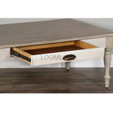 Rectangular Vintaged Cocktail Coffee Table - LOOMLAN - Sunny D - Coffee Tables