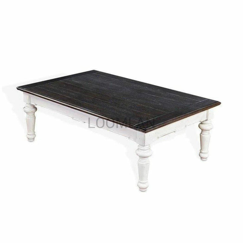 Rectangular Wood Cocktail Coffee Table - LOOMLAN - Sunny D - Coffee Tables