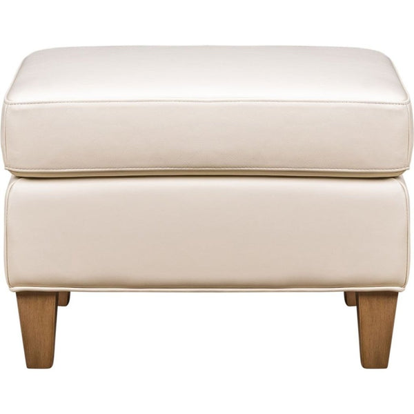 Redding Leather Ashland Pearl Chic Ottoman - LOOMLAN - Olivia + Quinn - Ottomans