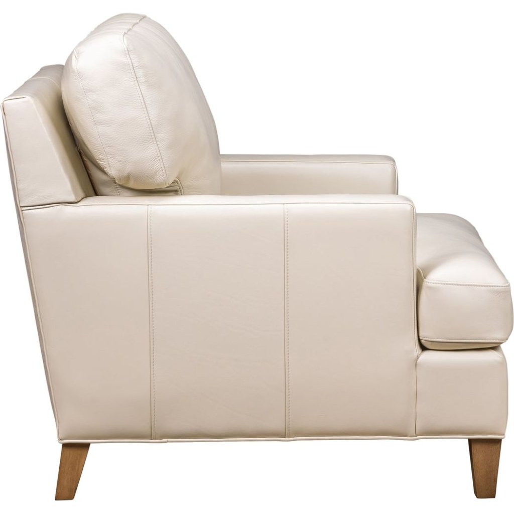 Redding Leather In Ashland Pearl Chair - LOOMLAN - Olivia + Quinn - Club Chairs