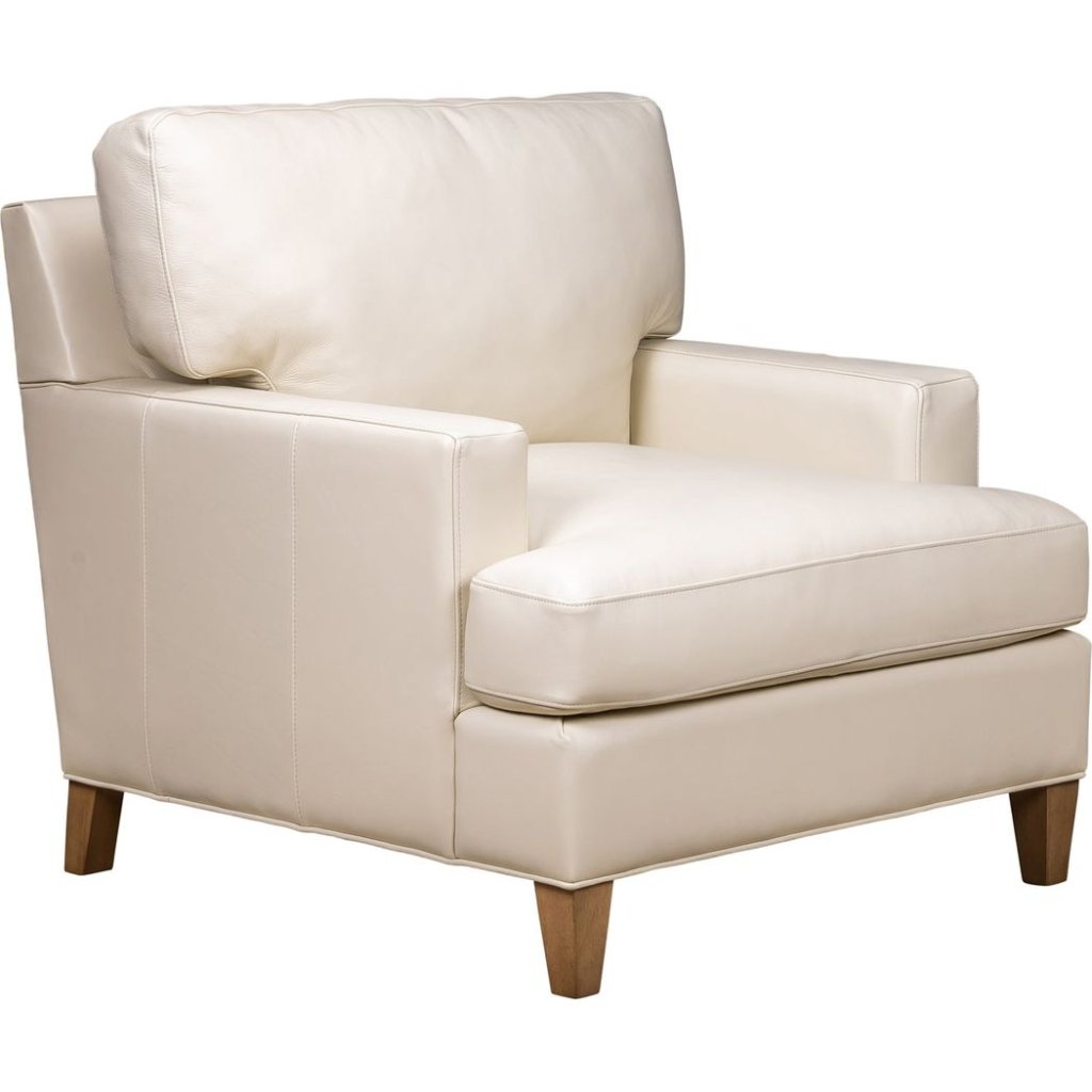 Redding Leather In Ashland Pearl Chair - LOOMLAN - Olivia + Quinn - Club Chairs