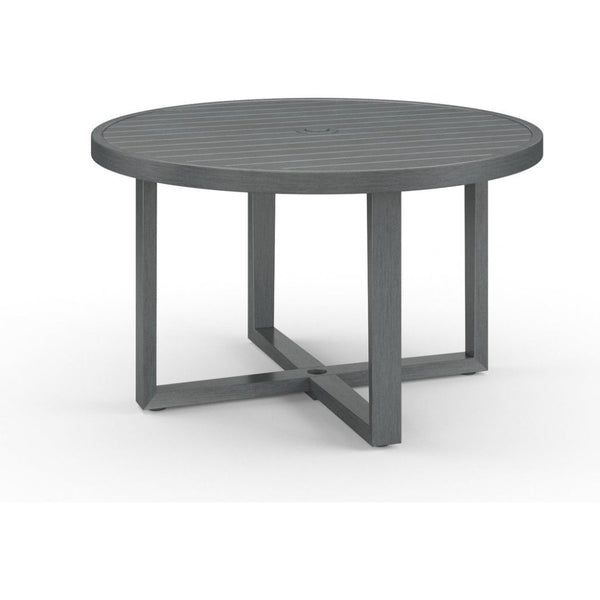 Redondo Aluminum Round Outdoor Dining Table - LOOMLAN - Sunset West - Outdoor Dining Tables