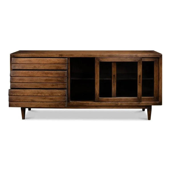 Reese Sideboard Brown Cabinet For Living Room - LOOMLAN - Sarreid - Sideboards