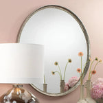 Refined Silver Round Mirror Mid Century Decor - LOOMLAN - Jamie Young - Wall Mirrors