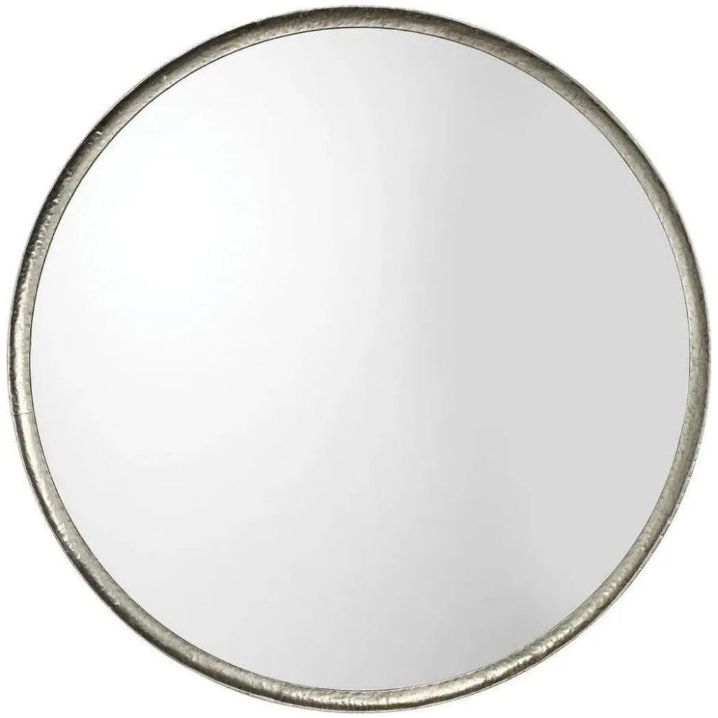 Refined Silver Round Mirror Mid Century Decor - LOOMLAN - Jamie Young - Wall Mirrors