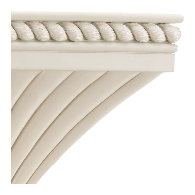 Regal Off - White Lacquered Composite Wall Bracket - LOOMLAN - Chelsea House - Wall Shelves & Ledgers