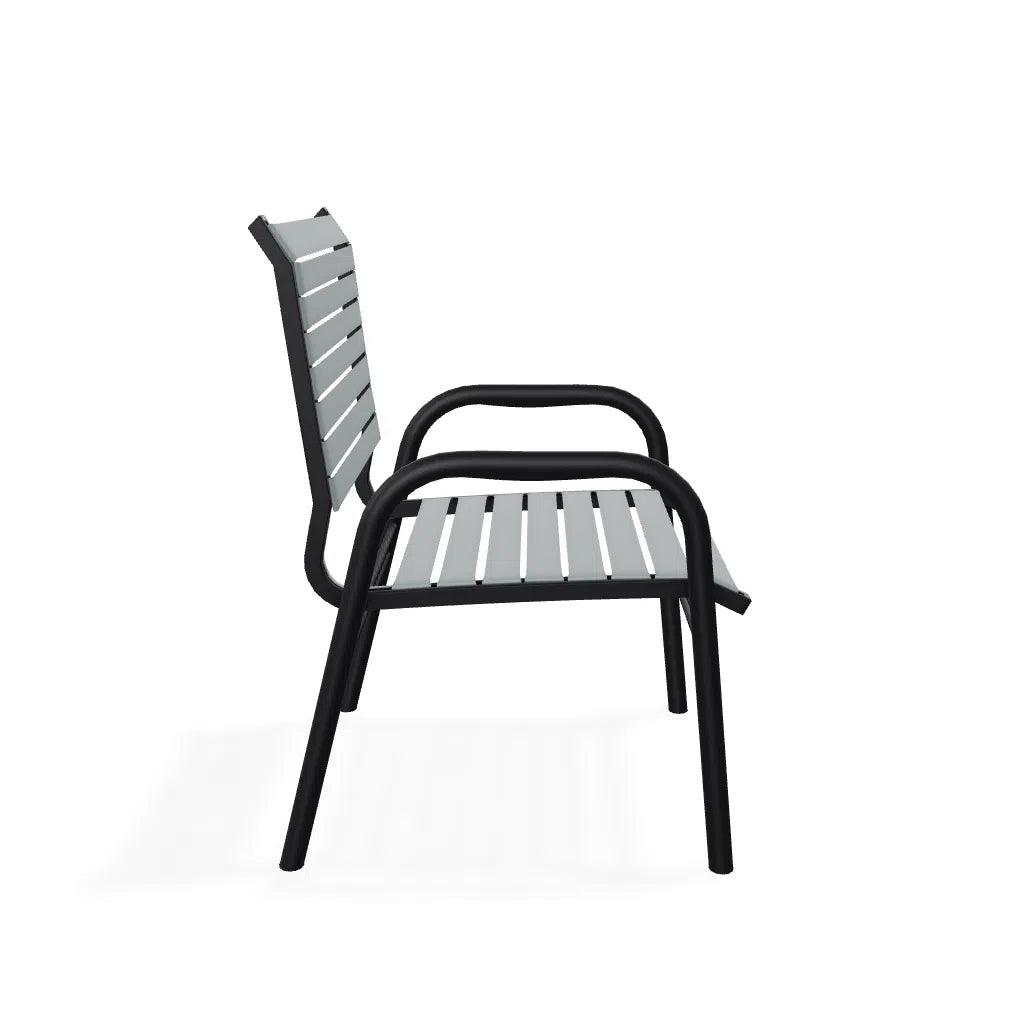 Reliance Contract Strap Stacking Bistro Chair - LOOMLAN - Outdoor Accent Chairs