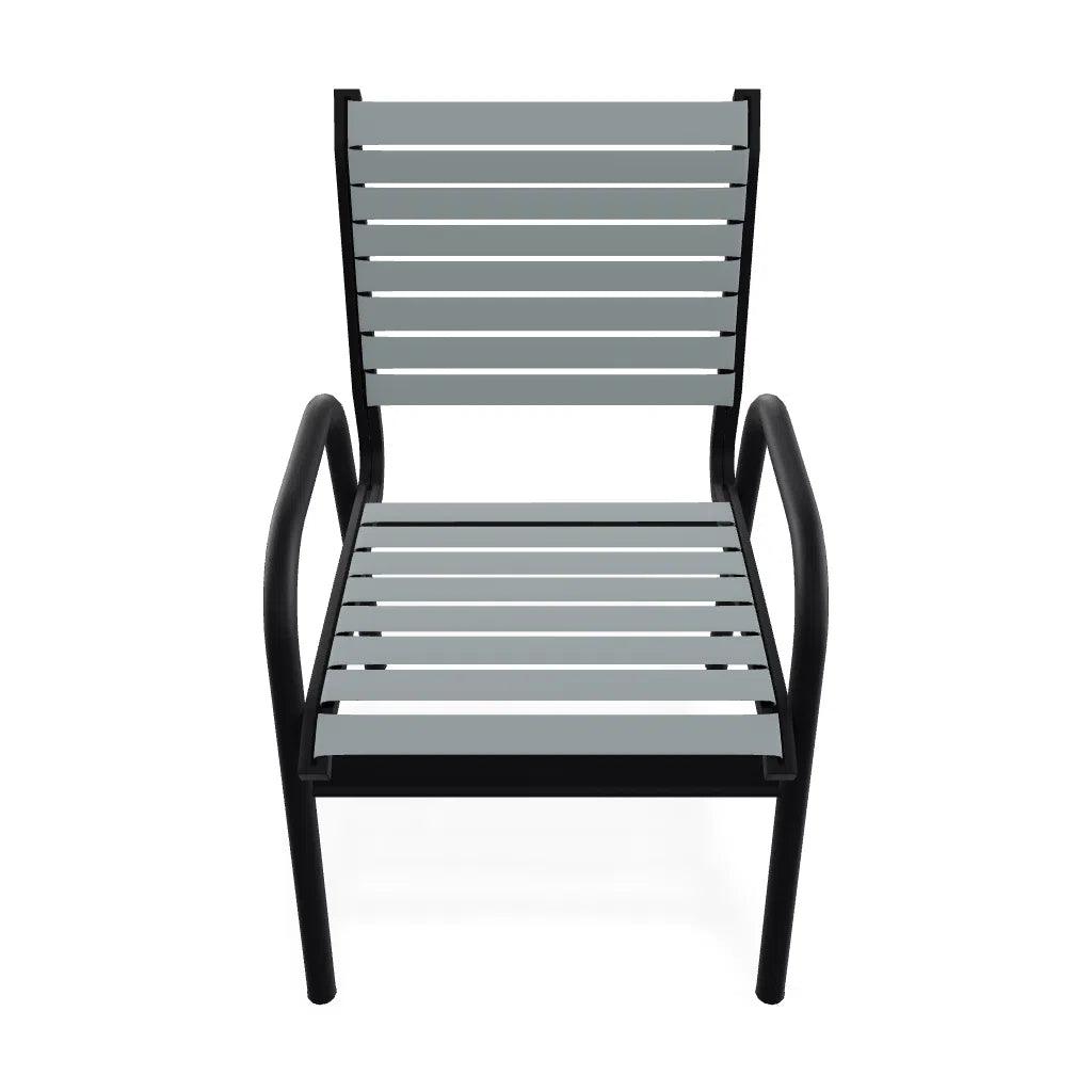 Reliance Contract Strap Stacking Bistro Chair - LOOMLAN - Outdoor Accent Chairs