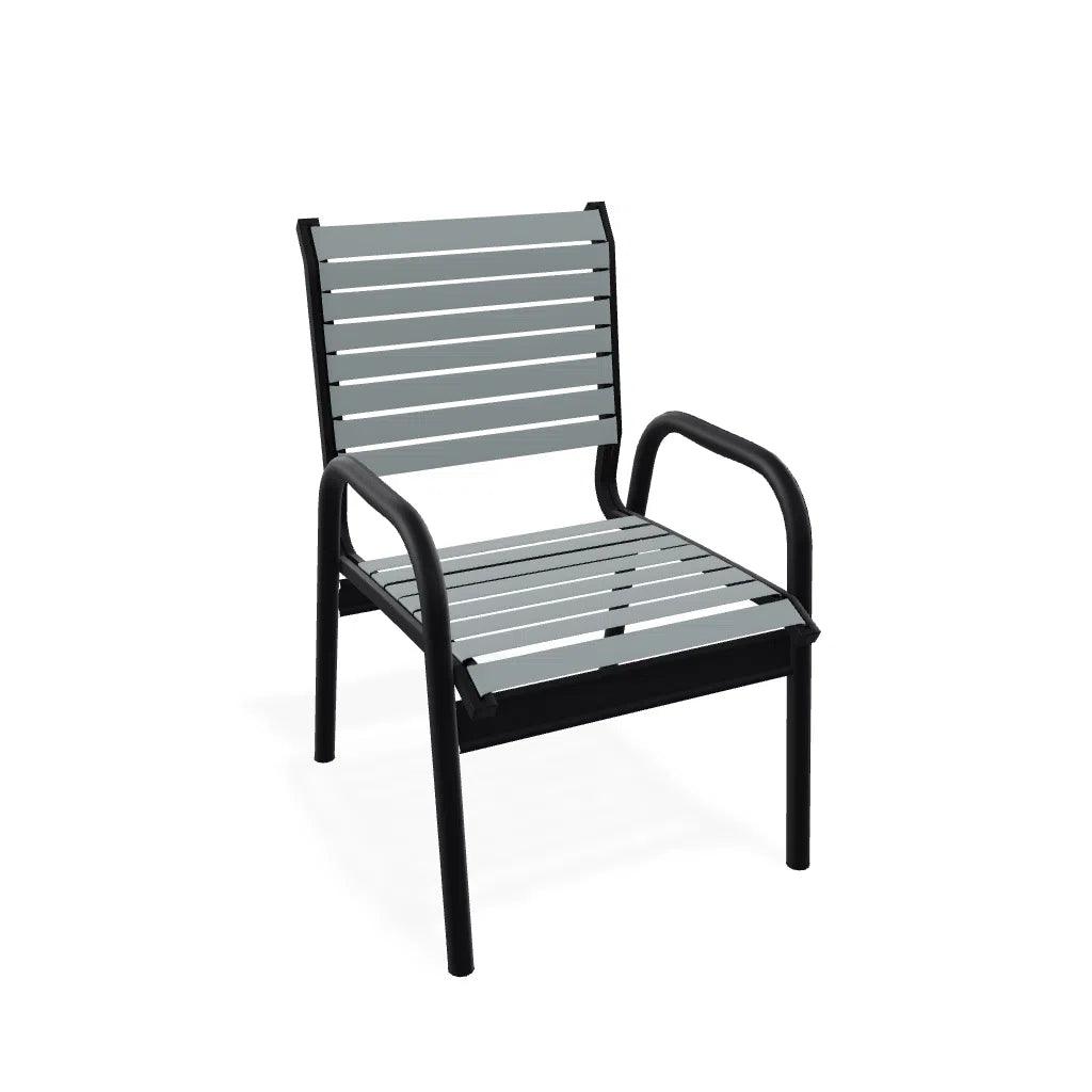 Reliance Contract Strap Stacking Bistro Chair - LOOMLAN - Outdoor Accent Chairs