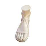 Relic Marble Greek Antique White Foot Sculpture - LOOMLAN - Currey & Co - Statues & Sculptures