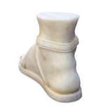Relic Marble Greek Antique White Foot Sculpture - LOOMLAN - Currey & Co - Statues & Sculptures
