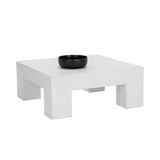 Renley Concrete Outdoor Square Coffee Table - LOOMLAN - SUNPAN - Outdoor Coffee Tables