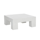 Renley Concrete Outdoor Square Coffee Table - LOOMLAN - SUNPAN - Outdoor Coffee Tables