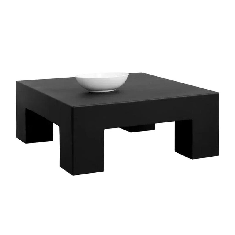 Renley Concrete Outdoor Square Coffee Table - LOOMLAN - SUNPAN - Outdoor Coffee Tables