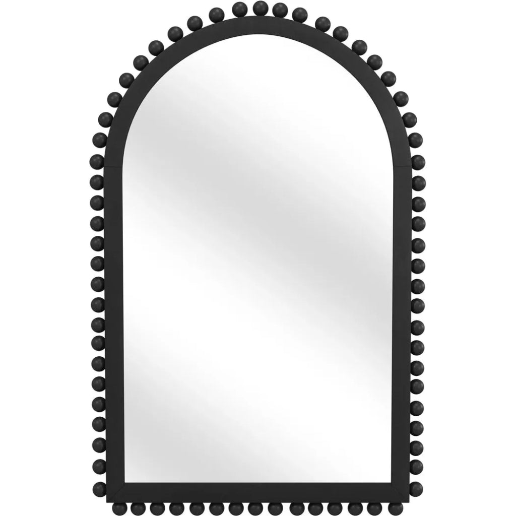 Renn Wood Black Vertical Wall Mirror - LOOMLAN - Bassett Mirror - Wall Mirrors