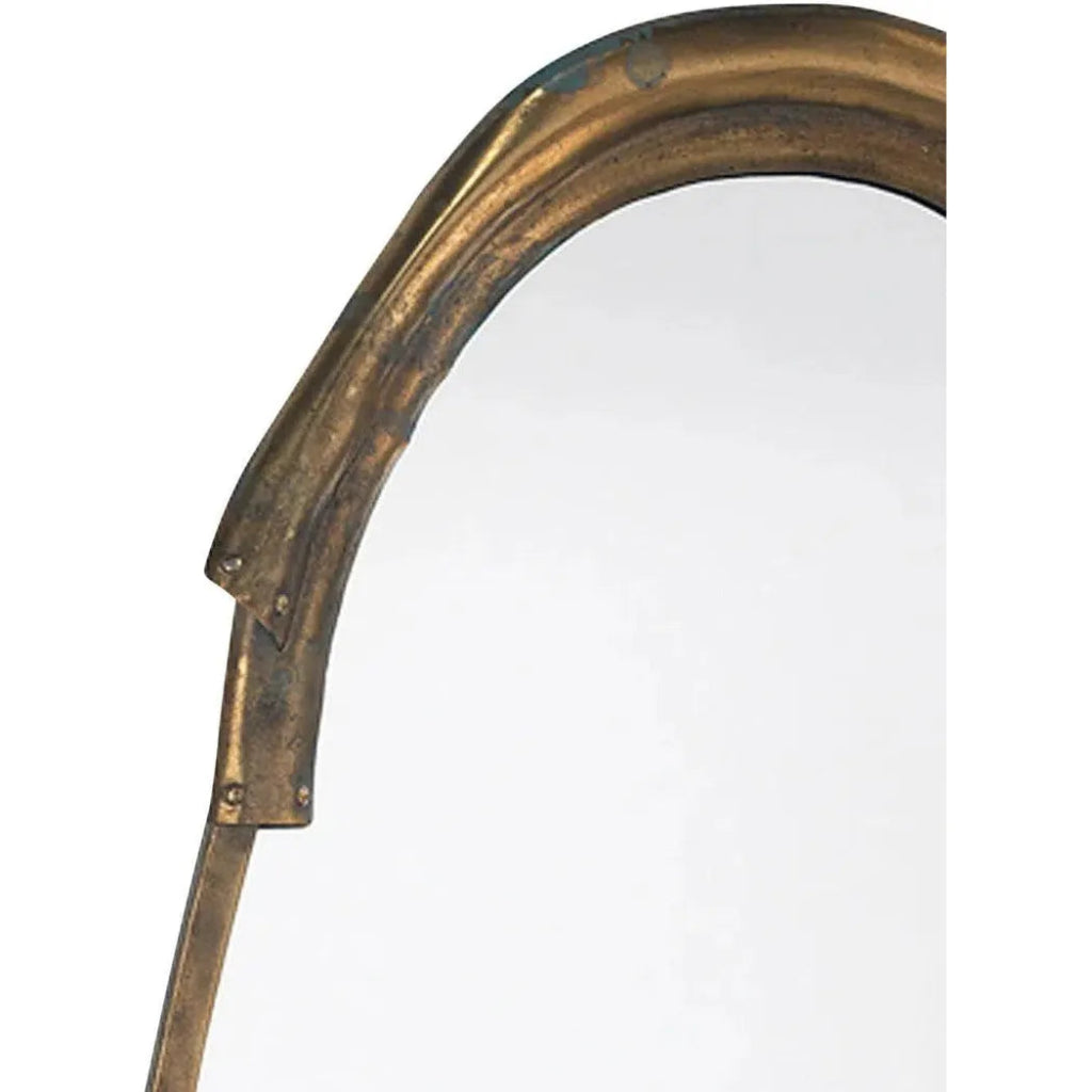 Reversible Antique Brass Aluminum Margaux Wall Mirror - LOOMLAN - Jamie Young - Wall Mirrors