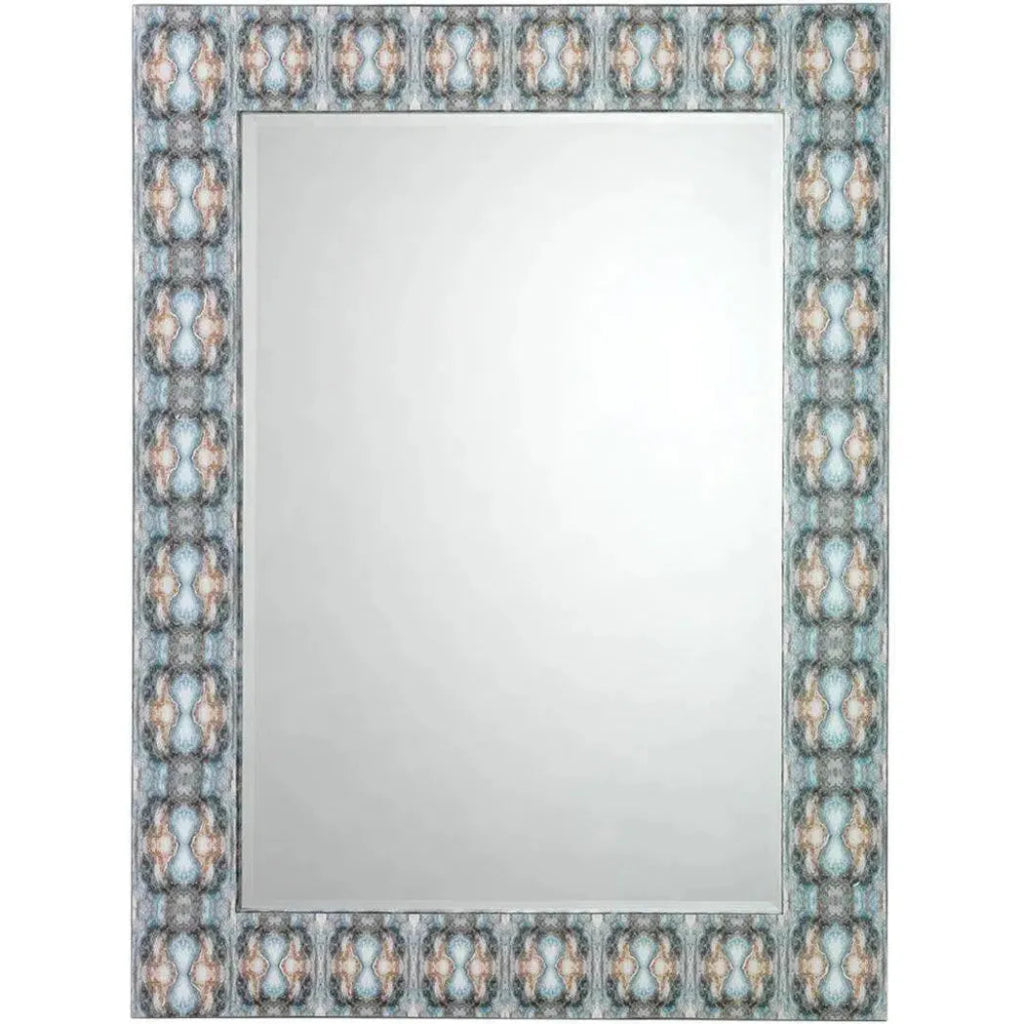 Reversible Blue Rorschach Wall Mirror - LOOMLAN - Jamie Young - Wall Mirrors