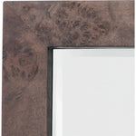 Reversible Charcoal Burl Wood Rectangle Wall Mirror - LOOMLAN - Jamie Young - Wall Mirrors