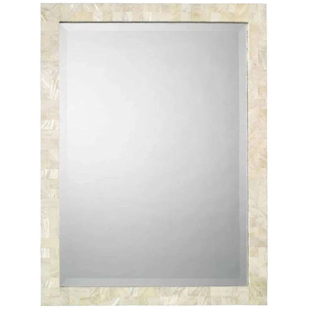 Reversible Cream Mother of Pearl Rectangle Wall Mirror - LOOMLAN - Jamie Young - Wall Mirrors