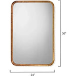 Reversible Gold Iron Principle Vanity Wall Mirror - LOOMLAN - Jamie Young - Wall Mirrors