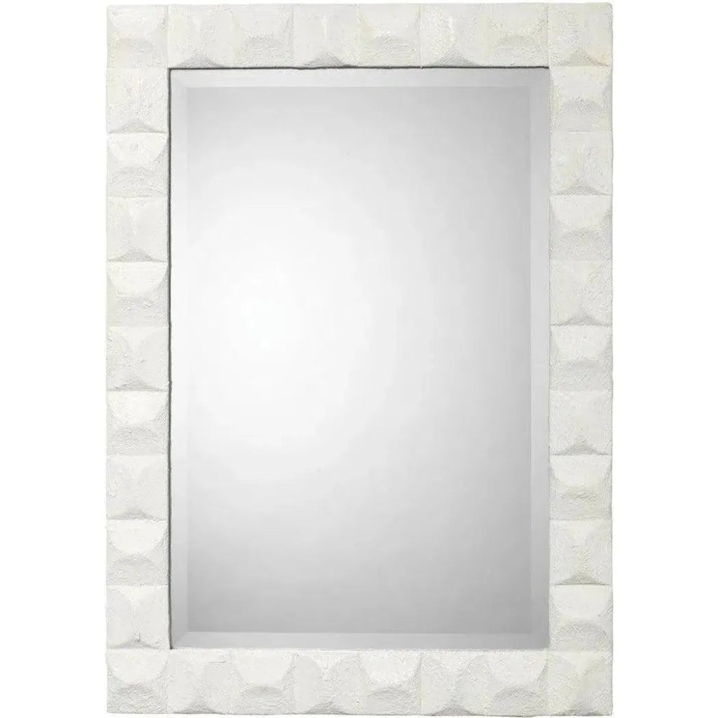 Reversible Position White Polyresin Astor Wall Mirror - LOOMLAN - Jamie Young - Wall Mirrors