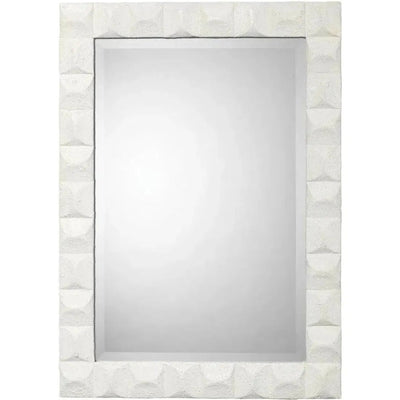 Reversible Position White Polyresin Astor Wall Mirror - LOOMLAN - Jamie Young - Wall Mirrors