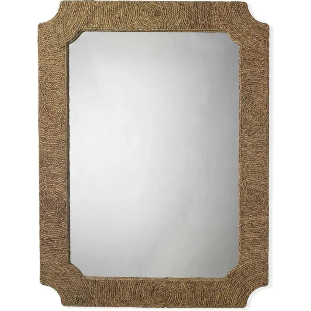 Reversible Seagrass Hand - Woven Marina Wall Mirror - LOOMLAN - Jamie Young - Wall Mirrors