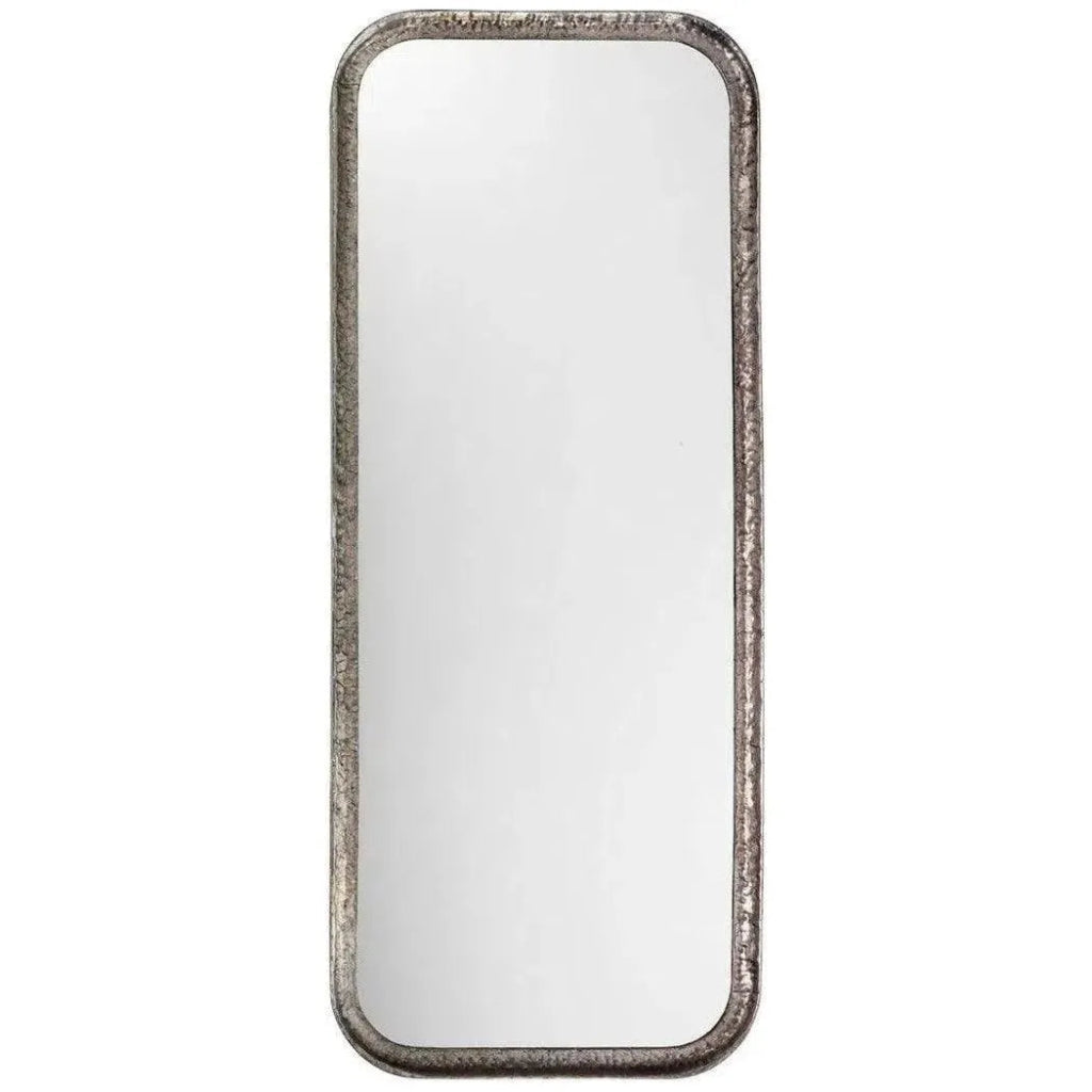 Reversible Silver Iron Capital Rectangle Wall Mirror - LOOMLAN - Jamie Young - Wall Mirrors