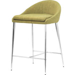 Reykjavik Counter Chair (Set of 2) Pea Green - LOOMLAN - Zuo Modern - Counter Stools