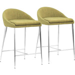 Reykjavik Counter Chair (Set of 2) Pea Green - LOOMLAN - Zuo Modern - Counter Stools