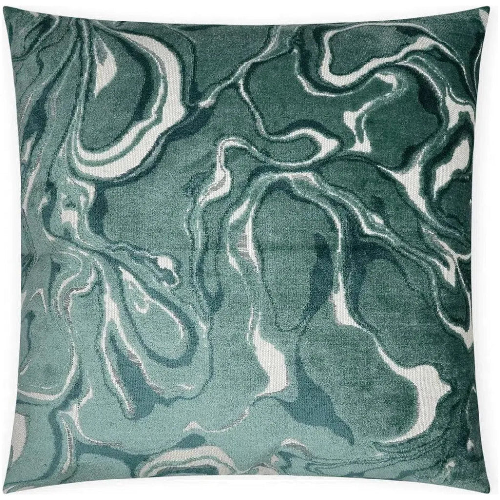 Rhapsody Turquoise Teal Large Throw Pillow Insert - LOOMLAN - D.V. Kap - Throw Pillows