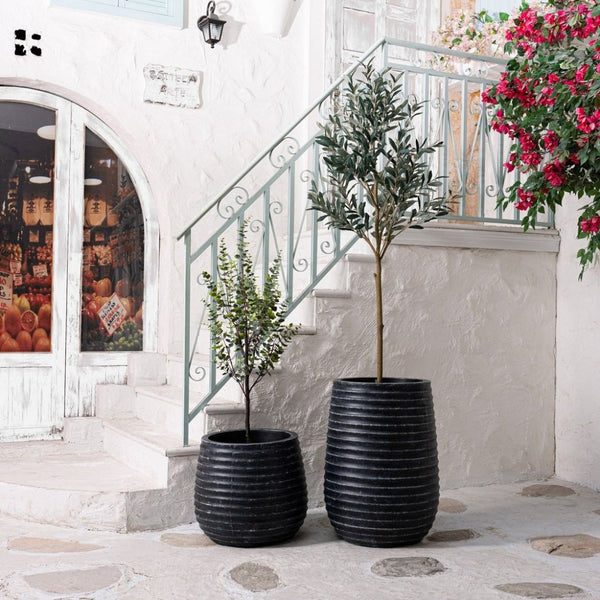 Ribba Cylindrical Design Fiberglass Planter - LOOMLAN - Le Present - Planters