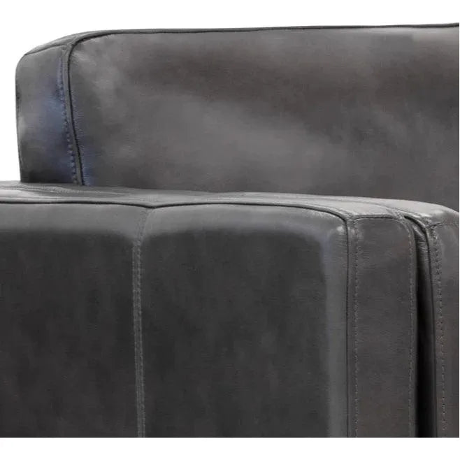 Richmond Sofa Brentwood Charcoal Leather - LOOMLAN - SUNPAN - Sofas & Loveseats