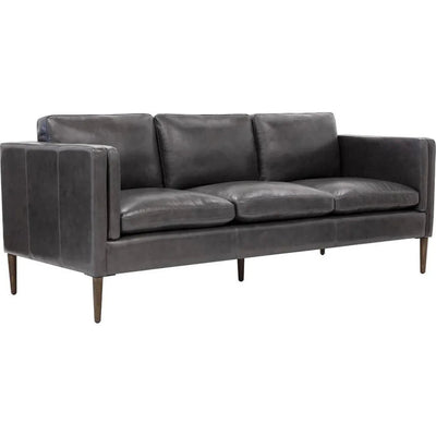 Richmond Sofa Brentwood Charcoal Leather - LOOMLAN - SUNPAN - Sofas & Loveseats