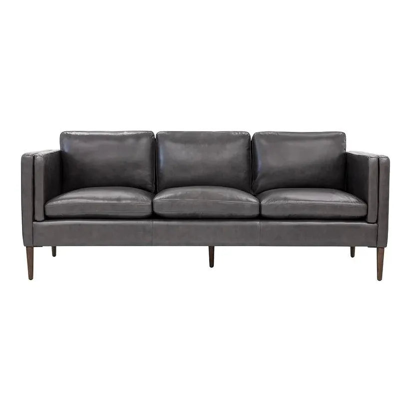 Richmond Sofa Brentwood Charcoal Leather - LOOMLAN - SUNPAN - Sofas & Loveseats