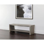 Ridge Waterfall Edge Wooden Backless Bench - LOOMLAN - SUNPAN - Bedroom Benches