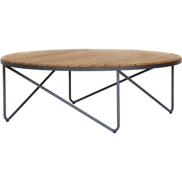 Rimini Coffee Table Teak Wood & Aluminum - LOOMLAN - SUNPAN - Outdoor Coffee Tables