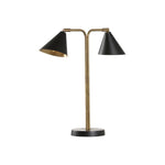 Rizzo Mid - Century Dual Shades Table Lamp - LOOMLAN - Wildwood - Table Lamps