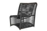 Milano Aluminum Made Modern Armless Outdoor Club Chair