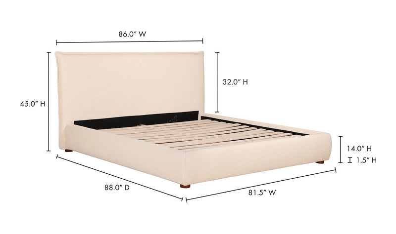Modern White King Size Bed Collection