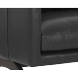 Rogers Leather Black Sofa - LOOMLAN - SUNPAN - Sofas & Loveseats