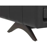 Rogers Leather Black Sofa - LOOMLAN - SUNPAN - Sofas & Loveseats
