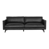 Rogers Leather Black Sofa - LOOMLAN - SUNPAN - Sofas & Loveseats